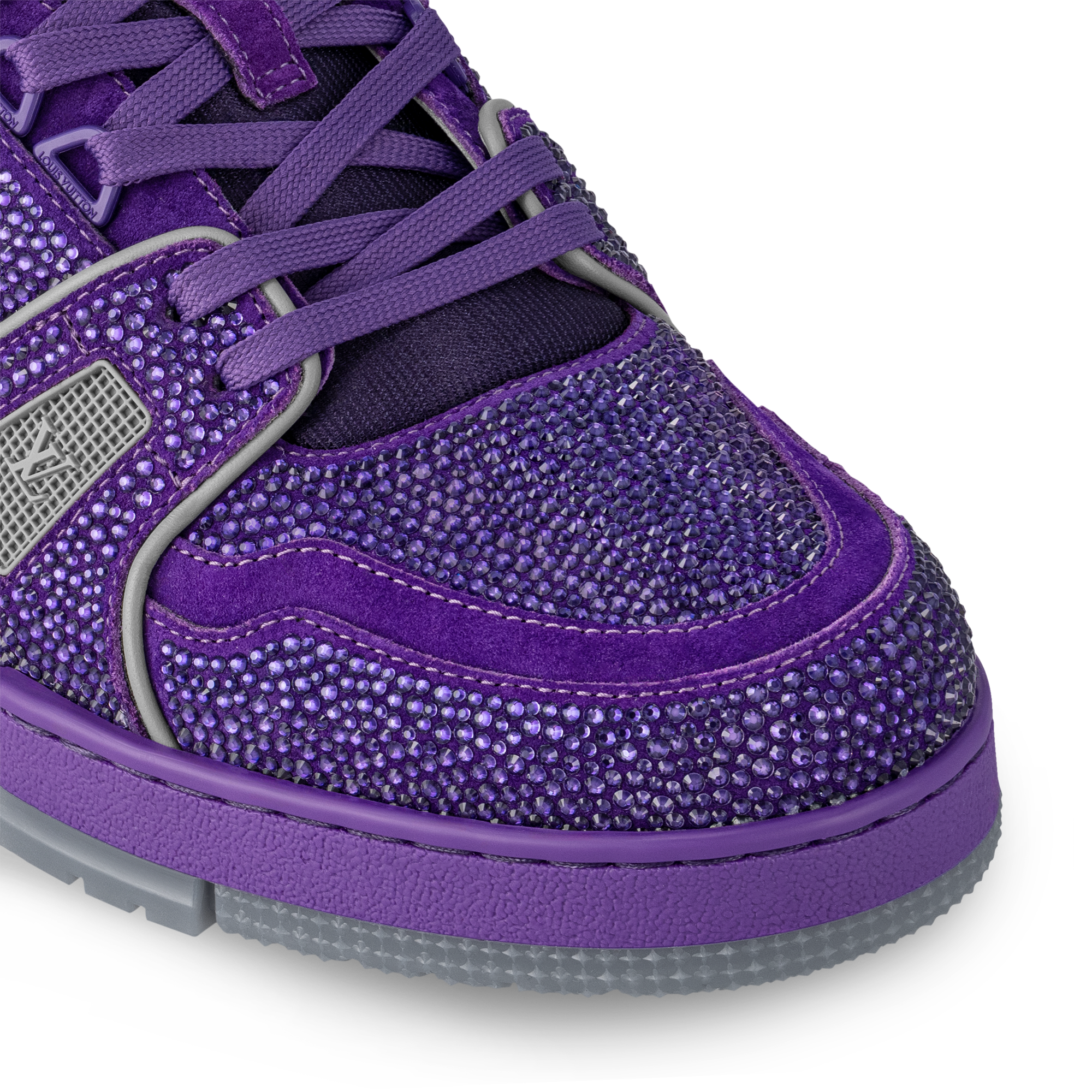 Louis Vuitton スニーカー ブラック/パープル Louis Vuitton Purple Patent Leather Trainer Sneakers Size 7 | eBay